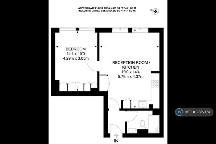 1 Bedroom Flat To Rent In Highgate Road, London, NW5