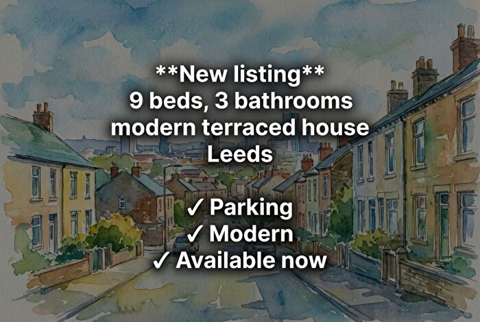 9 Bedroom Terraced House To Rent In Cardigan Road, Hyde Park, Leeds, LS6