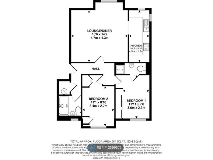 2 Bedroom Flat To Rent In Waterford House, West Drayton, UB7