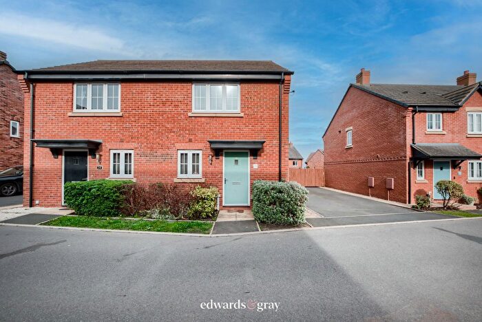 2 Bedroom Semi Detached House For Sale In Lister Avenue, Streethay, Lichfield, WS13