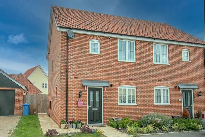 2 Bedroom Semi-Detached House For Sale In Pipistrelle Way, Capel St. Mary, Ipswich, IP9