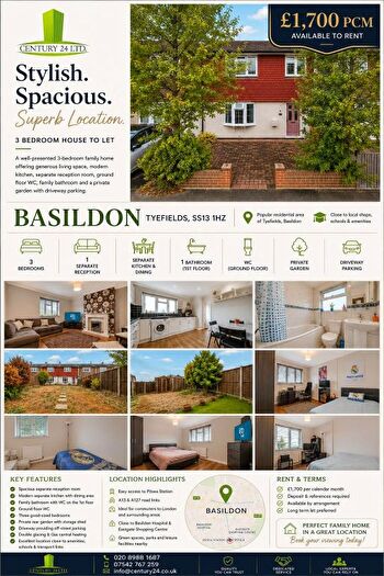 3 Bedroom Semi-Detached House To Rent In Tyefields, Basildon, SS13