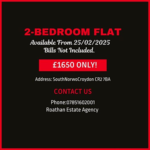 1 Bedroom Flat To Rent In Croham Road, South Croydon, CR2