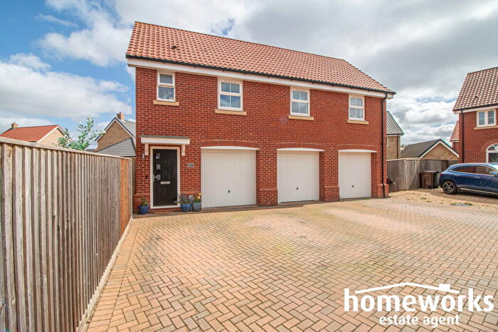 2 Bedroom Coach House For Sale In Rowan Drive, Dereham, Norfolk, NR20