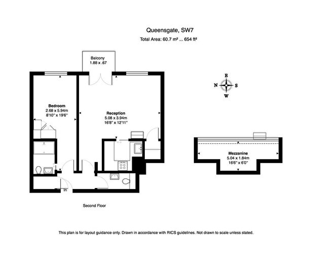 1 Bedroom Flat To Rent In Queen's Gate, South Kensington, SW7