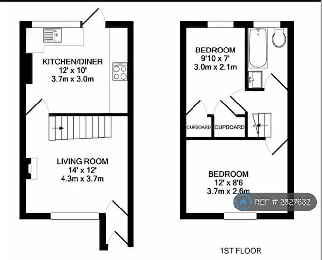 2 Bedroom End Of Terrace House To Rent In Waterloo Road, Sutton, SM1