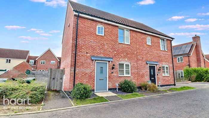 2 Bedroom Semi-Detached House For Sale In Simpson Way, Barrow, Bury St Edmunds, IP29