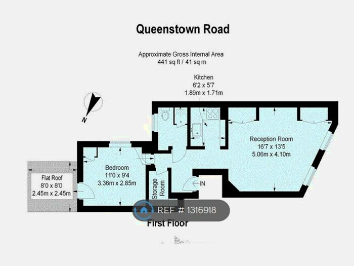 1 Bedroom Flat To Rent In Queenstown Road, London, SW8