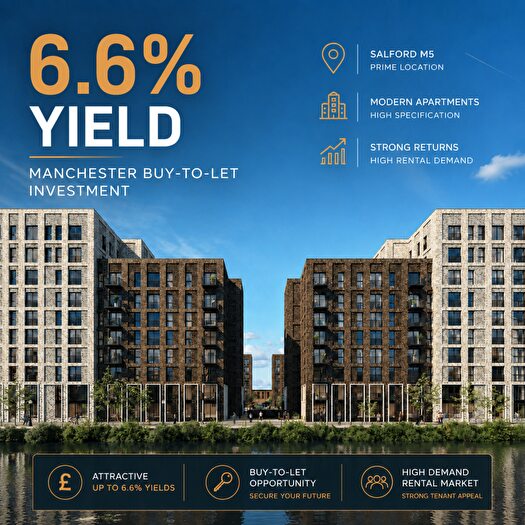 3 Bedroom Flat For Sale In Investment Opportunity – Tranquil, Salford, M5