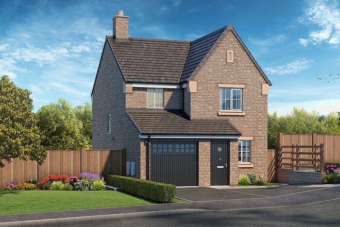 3 Bedroom Detached House For Sale In "The Fern" At Church Meadow, Buxton, SK17