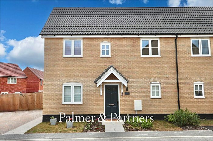 2 Bedroom Semi-Detached House For Sale In St. Georges Road, Bramford, Suffolk, IP8