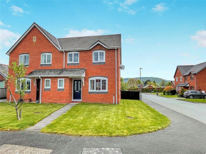 3 Bedroom Semi-Detached House For Sale In Swallows Meadow, Castle Caereinion, Welshpool, Powys, SY21
