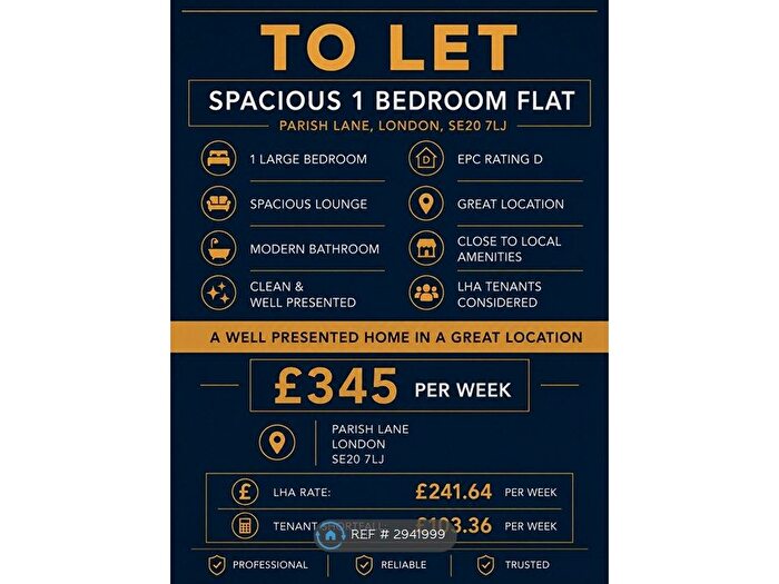 1 Bedroom Flat To Rent In Parish Lane, London, SE20