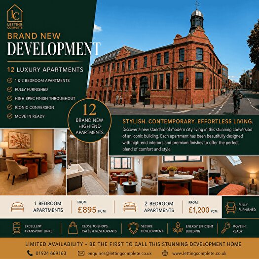 1 Bedroom Flat To Rent In George Street, Wakefield, WF1