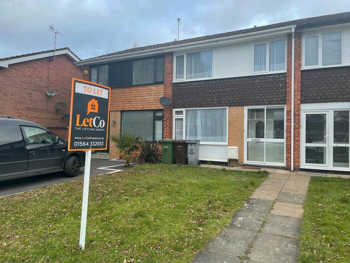 3 Bedroom Terraced House To Rent In Plestowes Close, Shirley, Solihull, B90