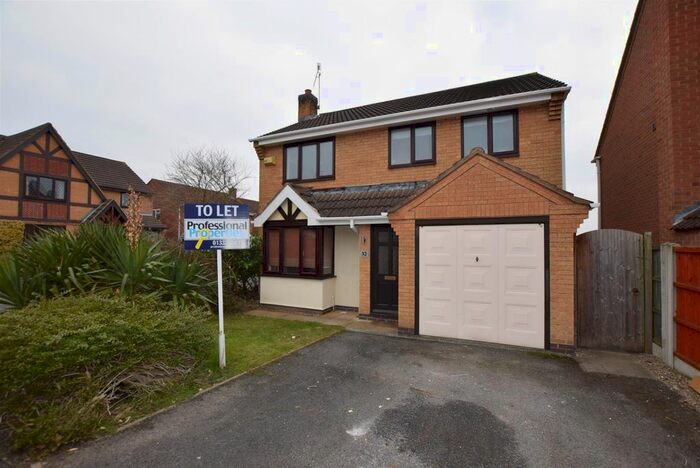 4 Bedroom Detached House To Rent In Farnborough Gardens, Allestree, Derby, Derbyshire, DE22