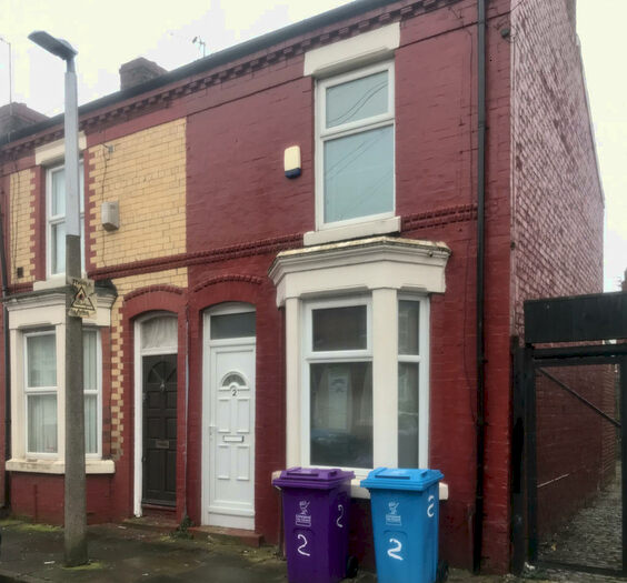 2 Bedroom End Of Terrace House To Rent In Victor Street, Liverpool, L15
