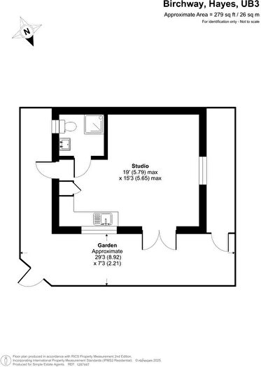 1 Bedroom Bungalow To Rent In Birchway, Hayes, UB3