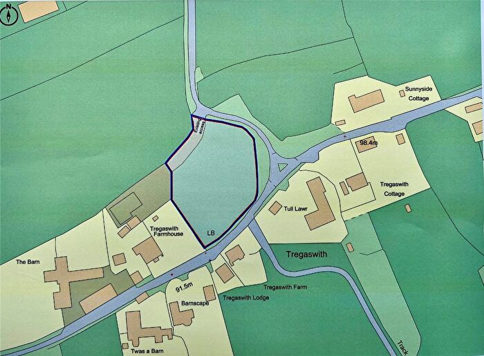 Land For Sale In Tregaswith Farmhouse, Tregaswith, Newquay, Cornwall, TR8