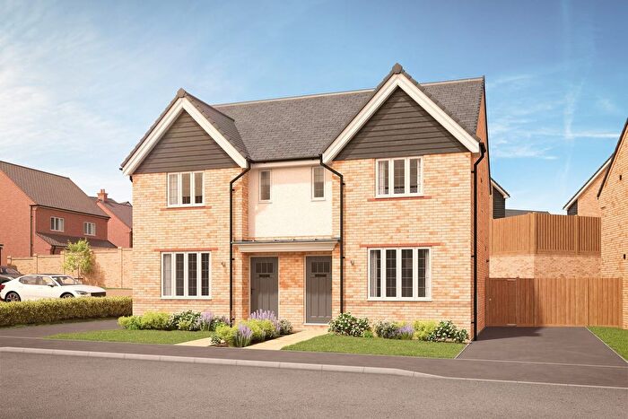 3 Bedroom Semi-Detached House For Sale In "The Kilburn" At Cherry Square, Off Winchester Road, Basingstoke, RG23