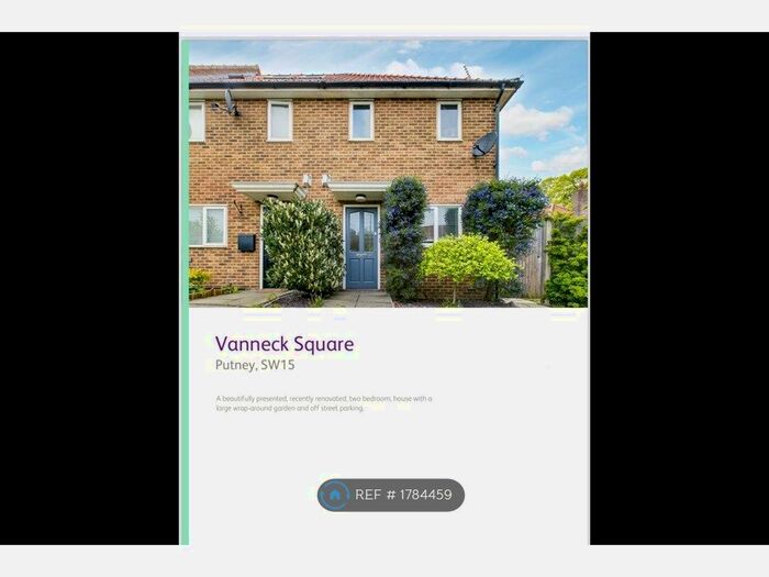 2 Bedroom Terraced House To Rent In Vanneck Sq, London, SW15