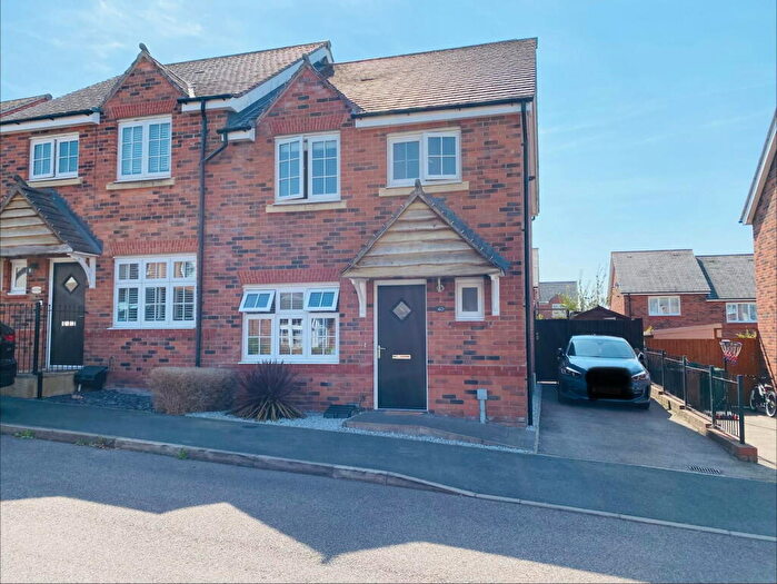 3 Bedroom Semi Detached House For Sale In Newman Drive, Church Gresley, Swadlincote, DE11