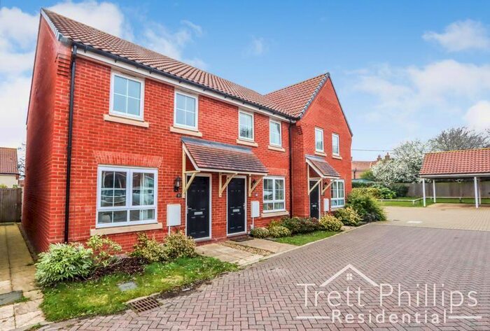2 Bedroom Terraced House To Rent In Dove Gardens, Aylsham, Norwich, NR11
