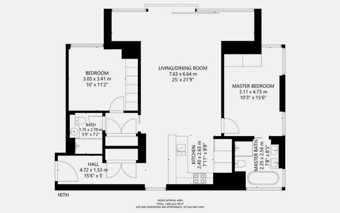2 Bedroom Flat To Rent In Carrara Tower, London, EC1V