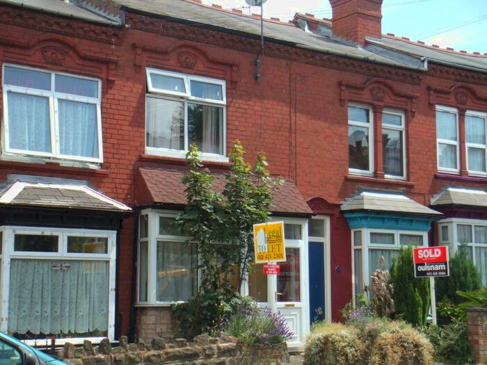 2 Bedroom Terraced House To Rent In Selsey Road, Edgbaston B17