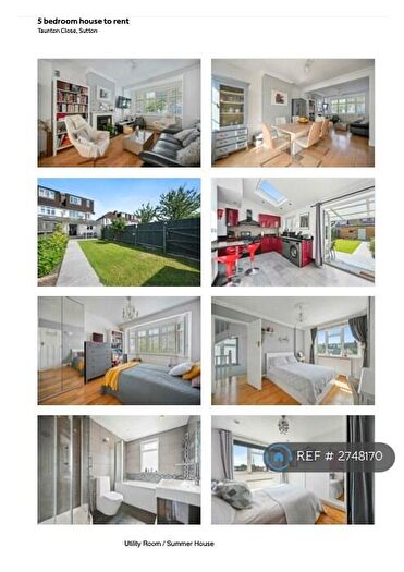 5 Bedroom End Of Terrace House To Rent In Taunton Close, Sutton, SM3