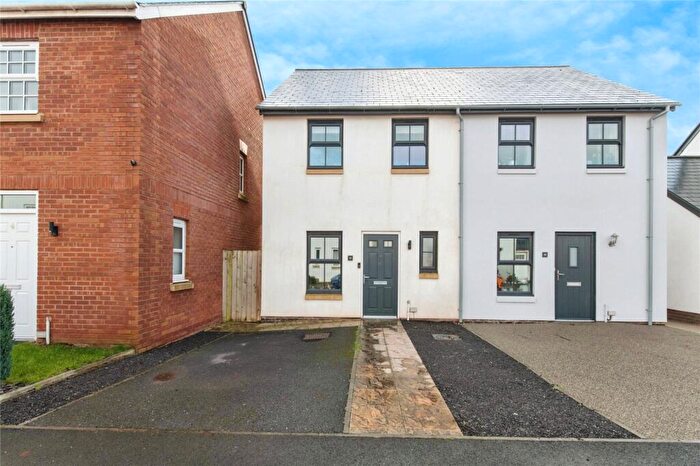 2 Bedroom Semi Detached House For Sale In Tarka Way, Crediton, Devon, EX17