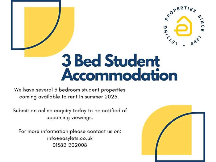 3 Bedroom Property To Rent In Bed Student Property, Easylets Office Nethergate, Dundee, DD1