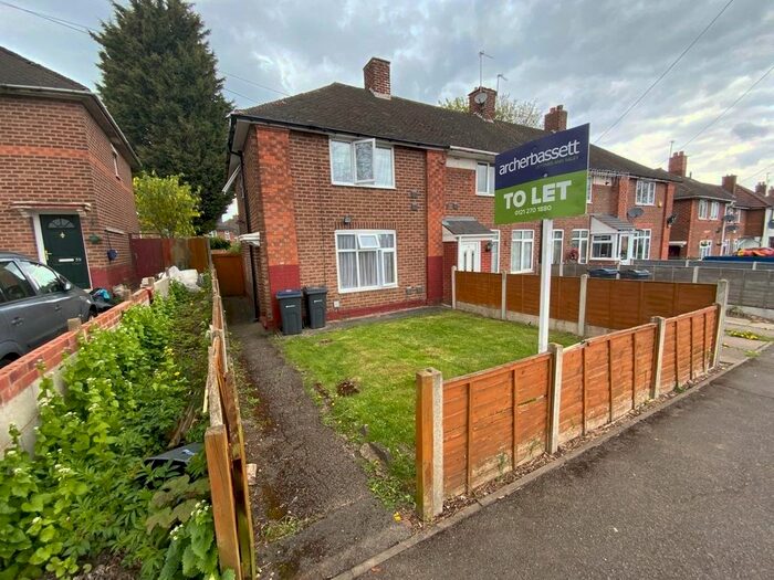 3 Bedroom End Of Terrace House To Rent In Eddish Road, Kitts Green, Birmingham, B33