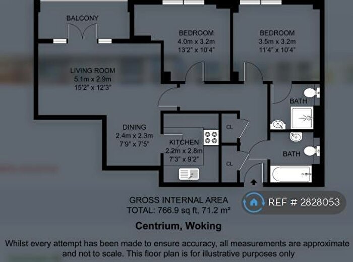2 Bedroom Flat To Rent In Centrium, Woking, GU22