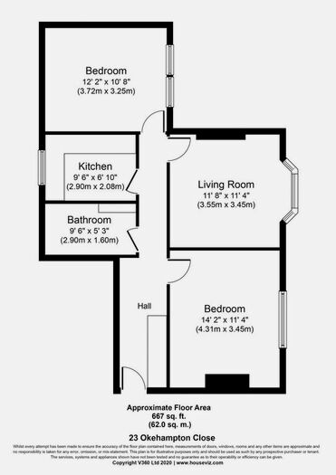 2 Bedroom Flat To Rent In Okehampton Close, London, N12