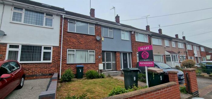 3 Bedroom Terraced House To Rent In Charlecote Road, Whitmore Park, CV6