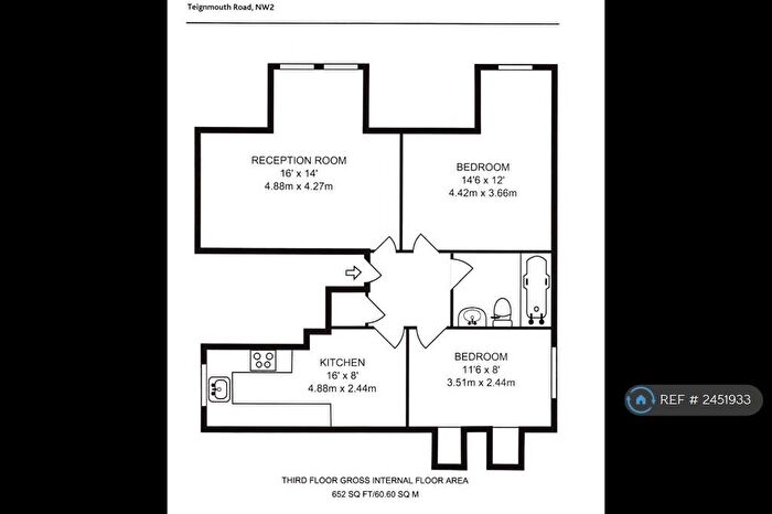2 Bedroom Flat To Rent In London, London, NW2