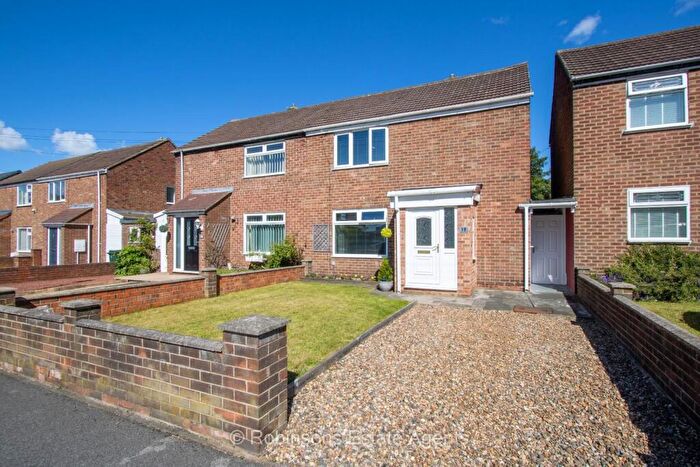 2 Bedroom Semi Detached House For Sale In Usher Avenue, Sherburn Village, Durham, DH6