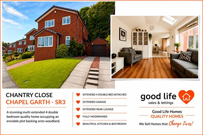 4 Bedroom Detached House For Sale In Chantry Close, Chapel Garth, Sunderland, SR3