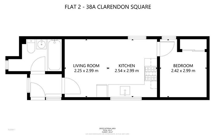 1 Bedroom Flat To Rent In Clarendon Square, Leamington Spa, CV32