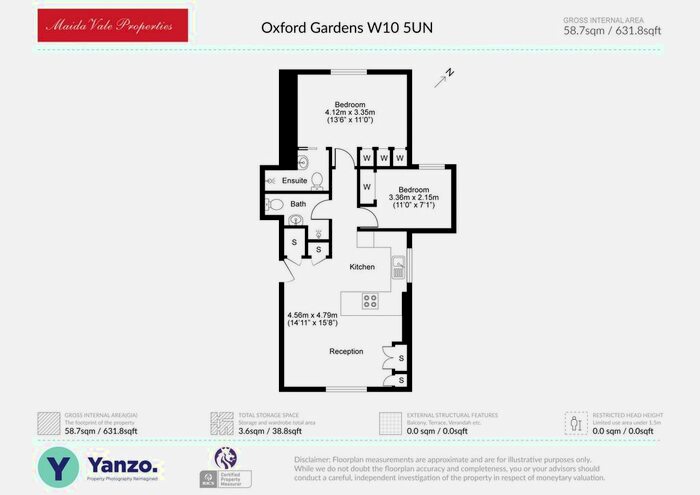 2 Bedroom Flat To Rent In Oxford Gardens, London, W10
