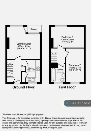 2 Bedroom Maisonette To Rent In Dahlia Road, Abbey Wood, SE2