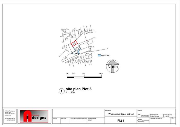 Land For Sale In Plot Westcombe Lane, Bideford, Devon, EX39