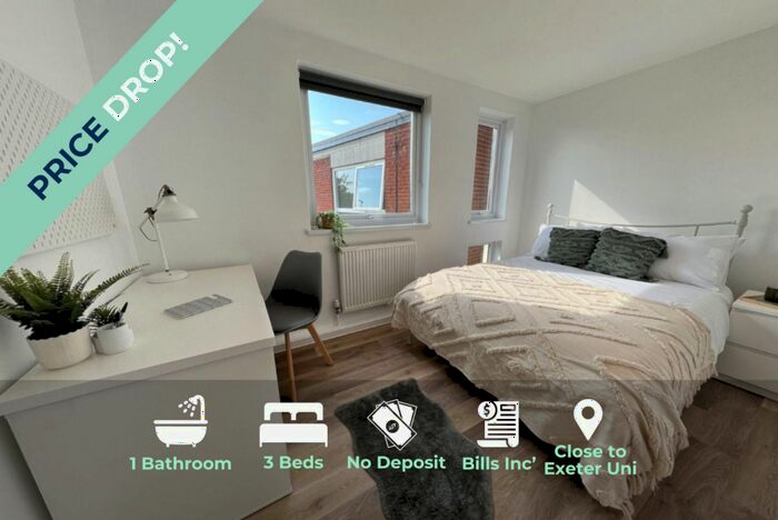 3 Bedroom Flat To Rent In Flat, Monterey Gardens, EX4