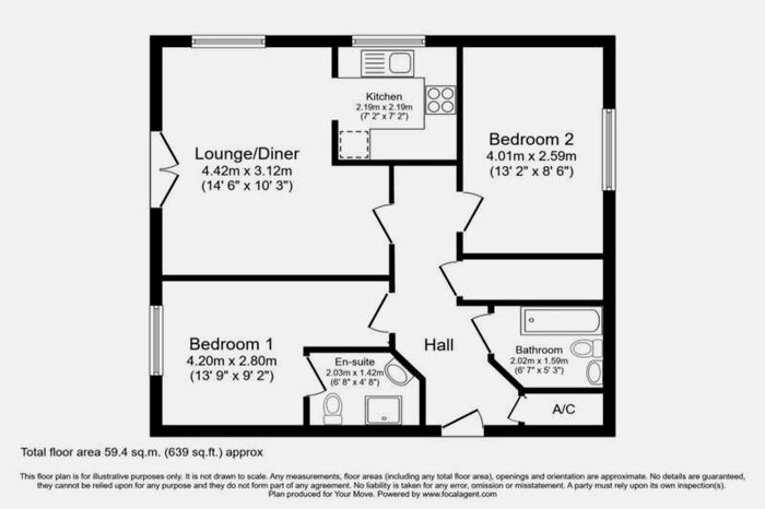 2 Bedroom Flat To Rent In Broadmere Road, Beggarwood, RG22