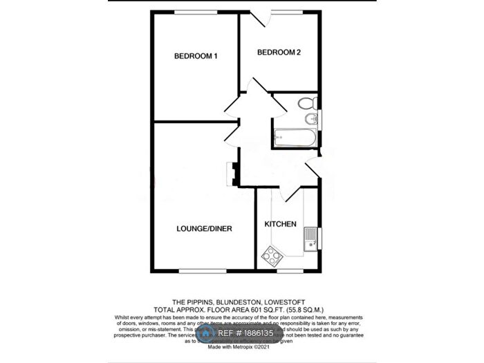 2 Bedroom Bungalow To Rent In The Pippins, Blundeston, NR32