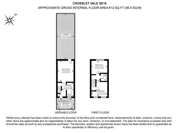 2 Bedroom End Of Terrace House To Rent In Crosslet Vale, London, SE10