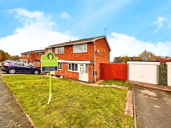 2 Bedroom Semi Detached House For Sale In Harwood Avenue, Branston, Burton-On-Trent, Staffordshire, DE14