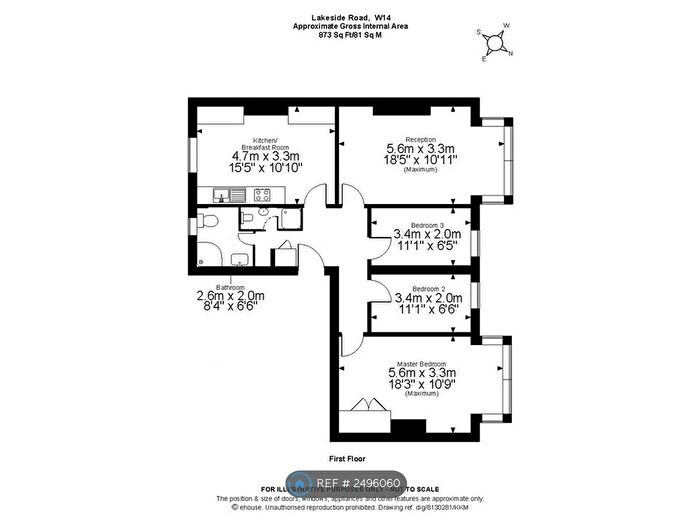 3 Bedroom Flat To Rent In Lakeside Road, London, W14