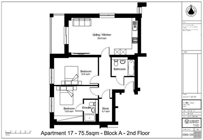 2 Bedroom Apartment For Sale In Haddington Court, William Street, Herne Bay, CT6